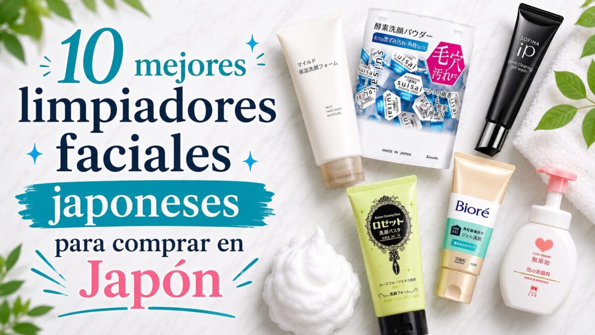 10 mejores limpiadores faciales japoneses para comprar en Japón